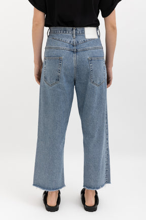 Raw Hem Cropped Jean