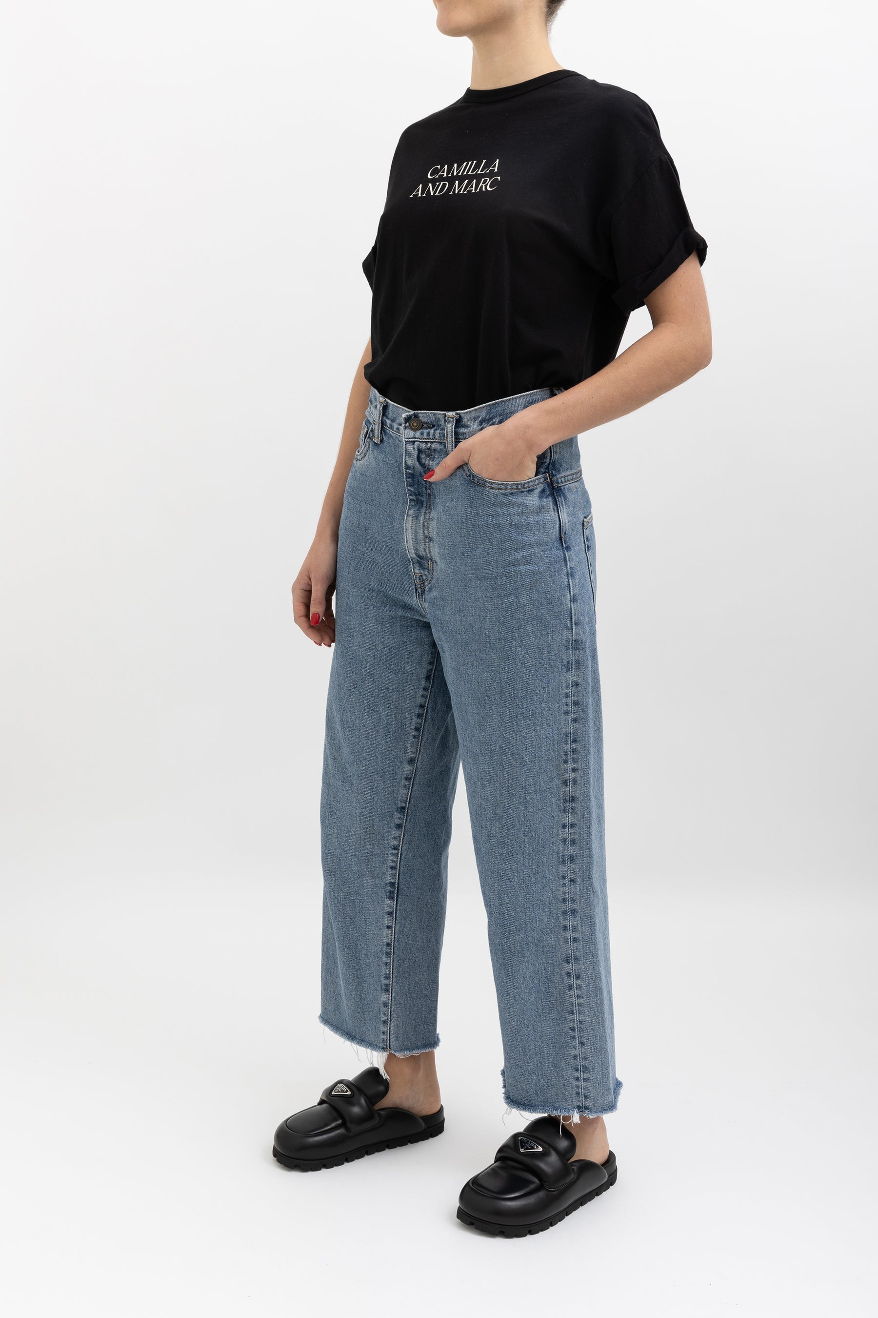 Raw Hem Cropped Jean