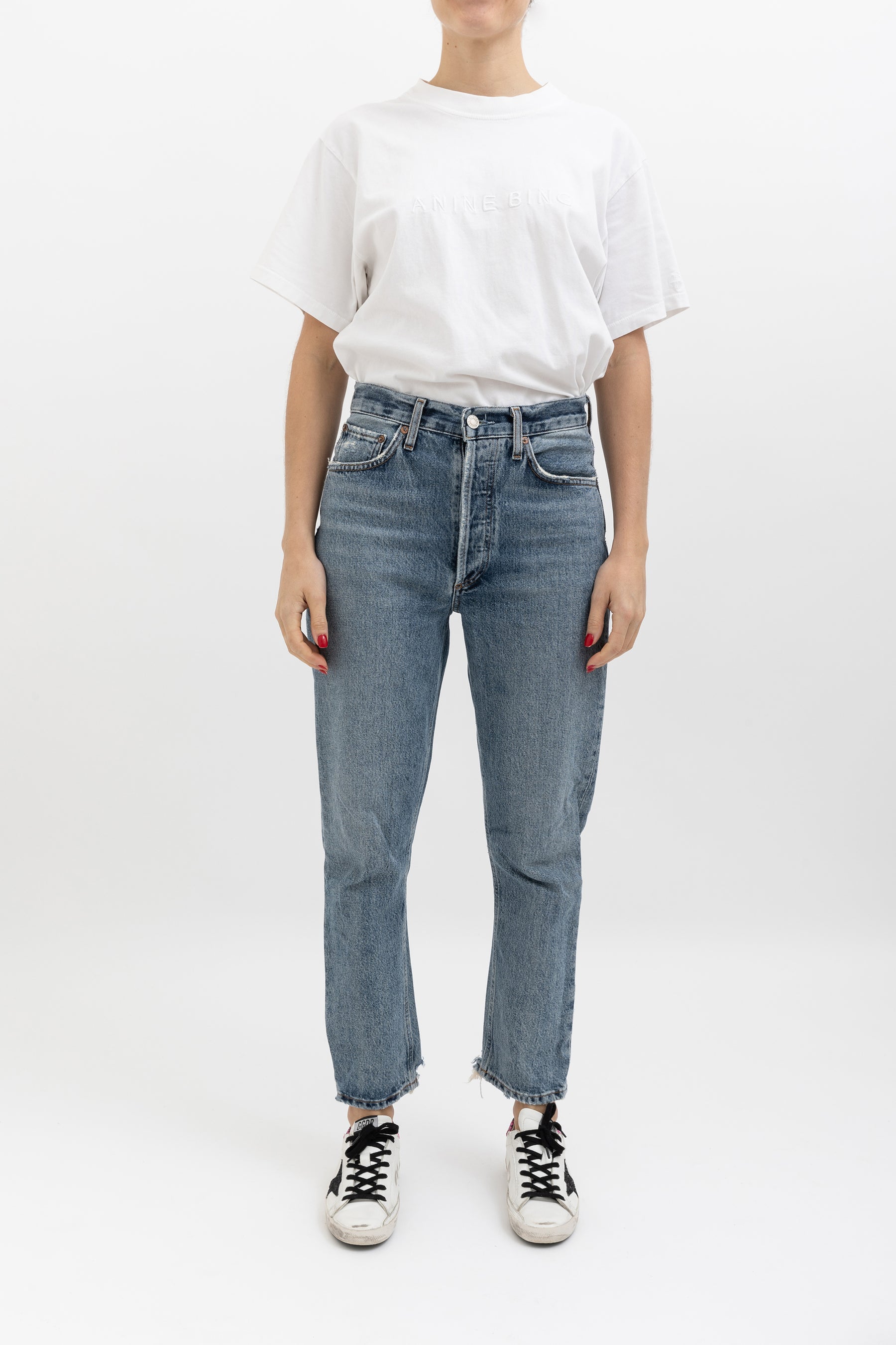 Riley High Rise Straight Crop Jean