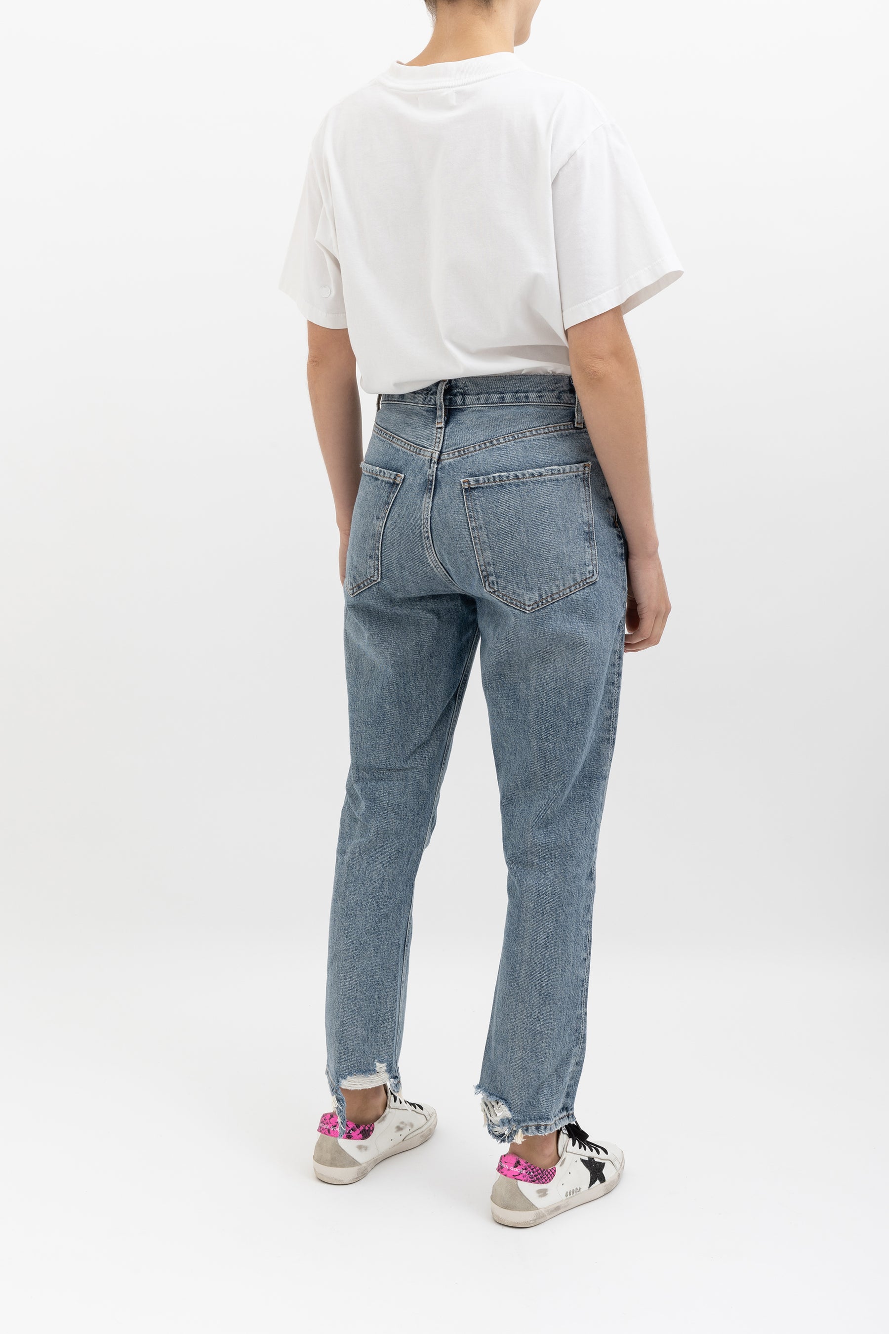 Riley High Rise Straight Crop Jean