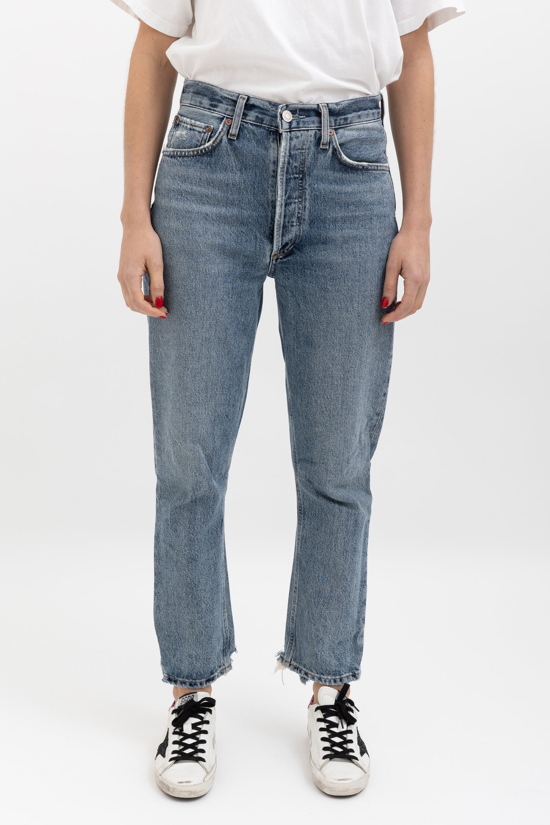 Riley High Rise Straight Crop Jean