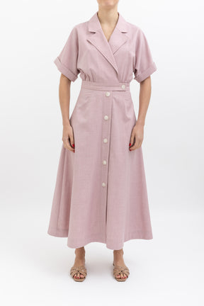 Audrey Belted Shirt Dress