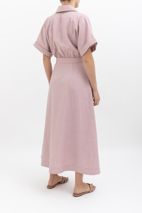 Audrey Belted Shirt Dress