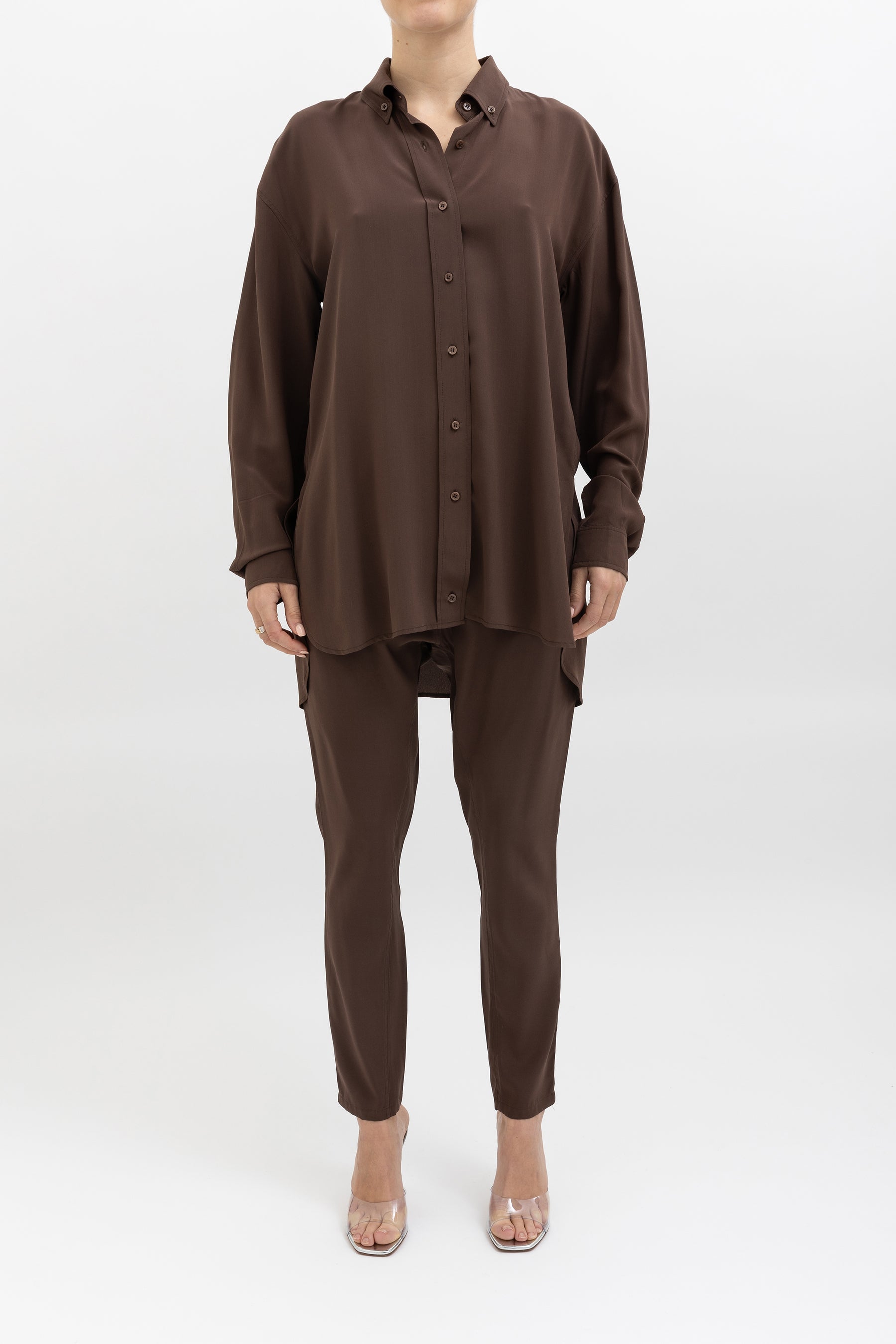 Silk Shirt and Pant Set