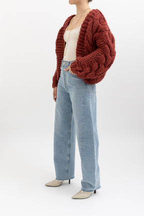 Cable Bomber Cardigan