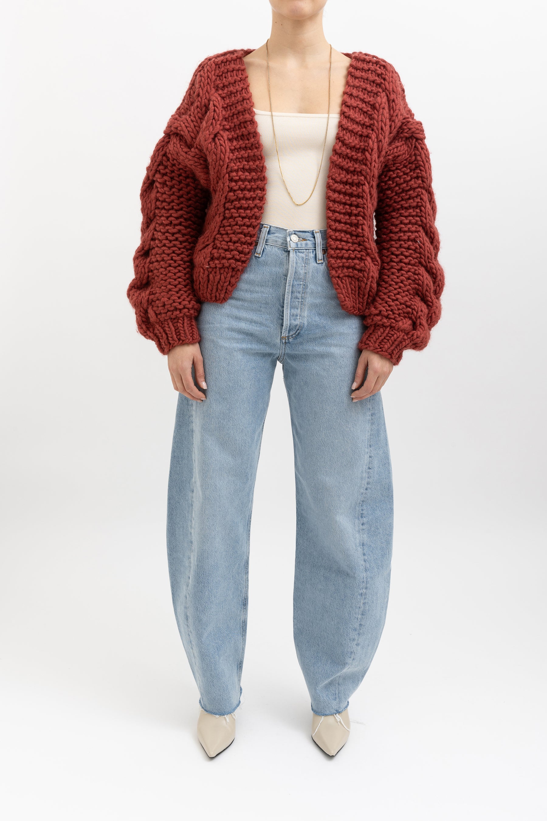 Cable Bomber Cardigan