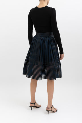 Mesh Striped Skirt