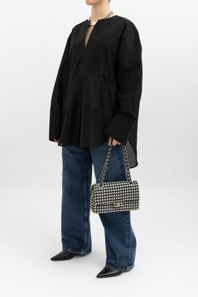 Plain Bib Pullover Shirt