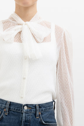 Sheer Bow Blouse