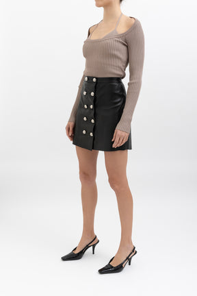 Leather Mini Skirt