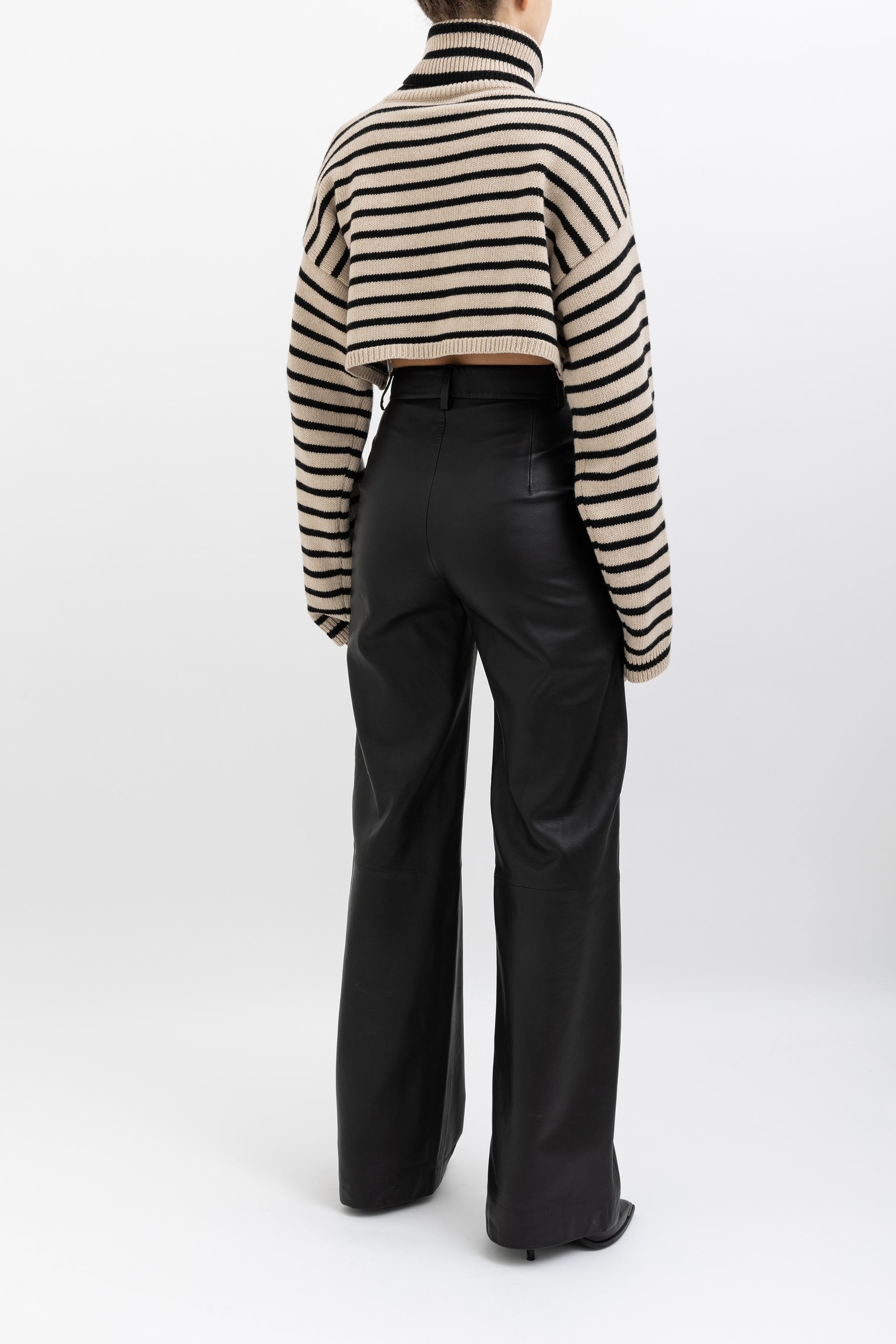 Athina Stripped Cropped Sweater