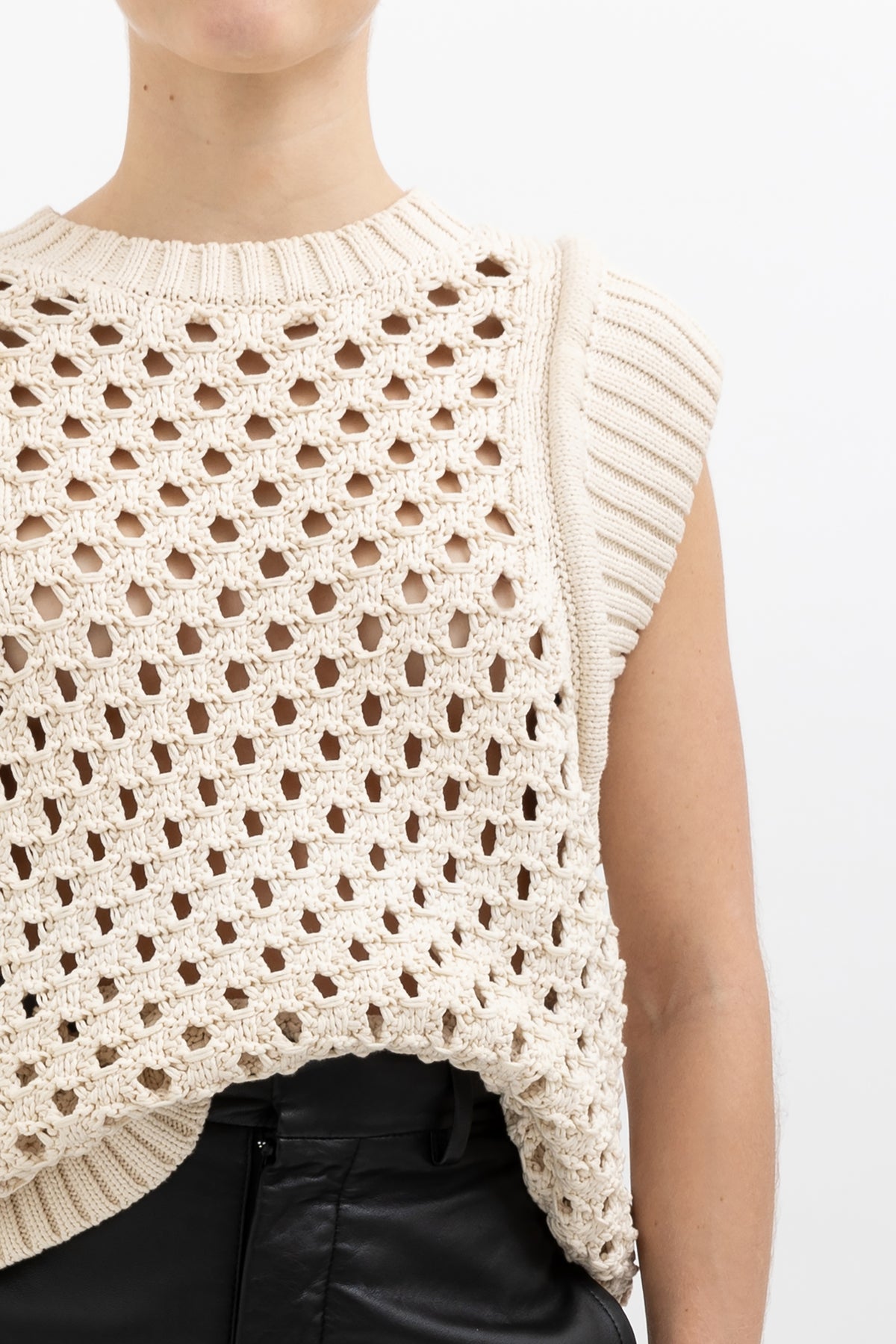 Knit Crochet Vest