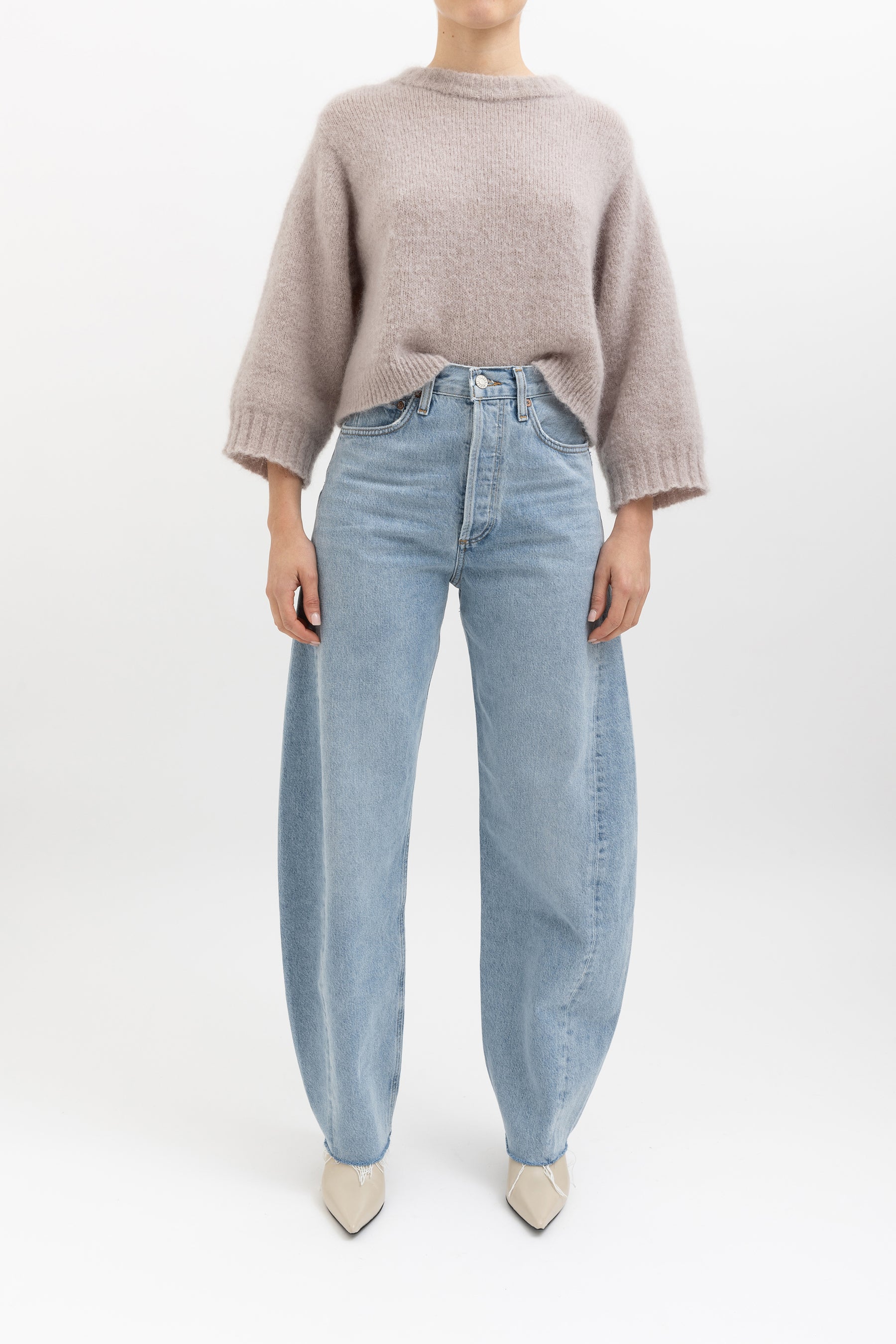 Cropped Mohair Sweater