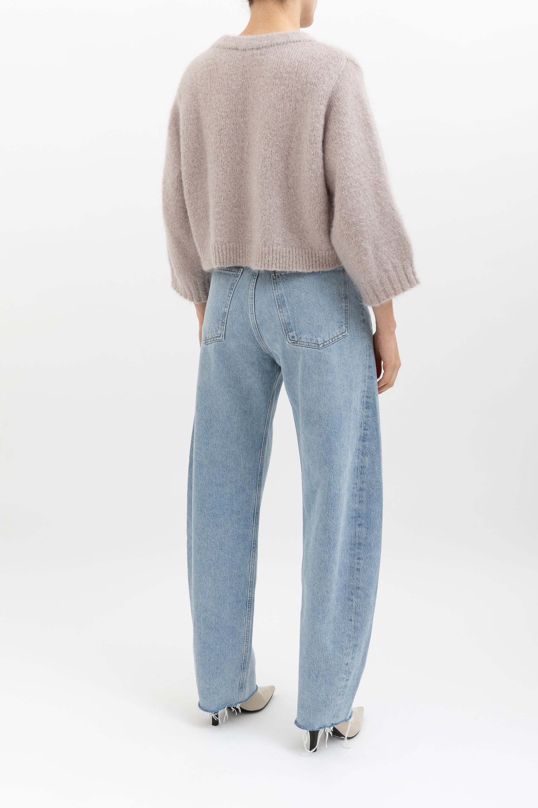 Cropped Mohair Sweater