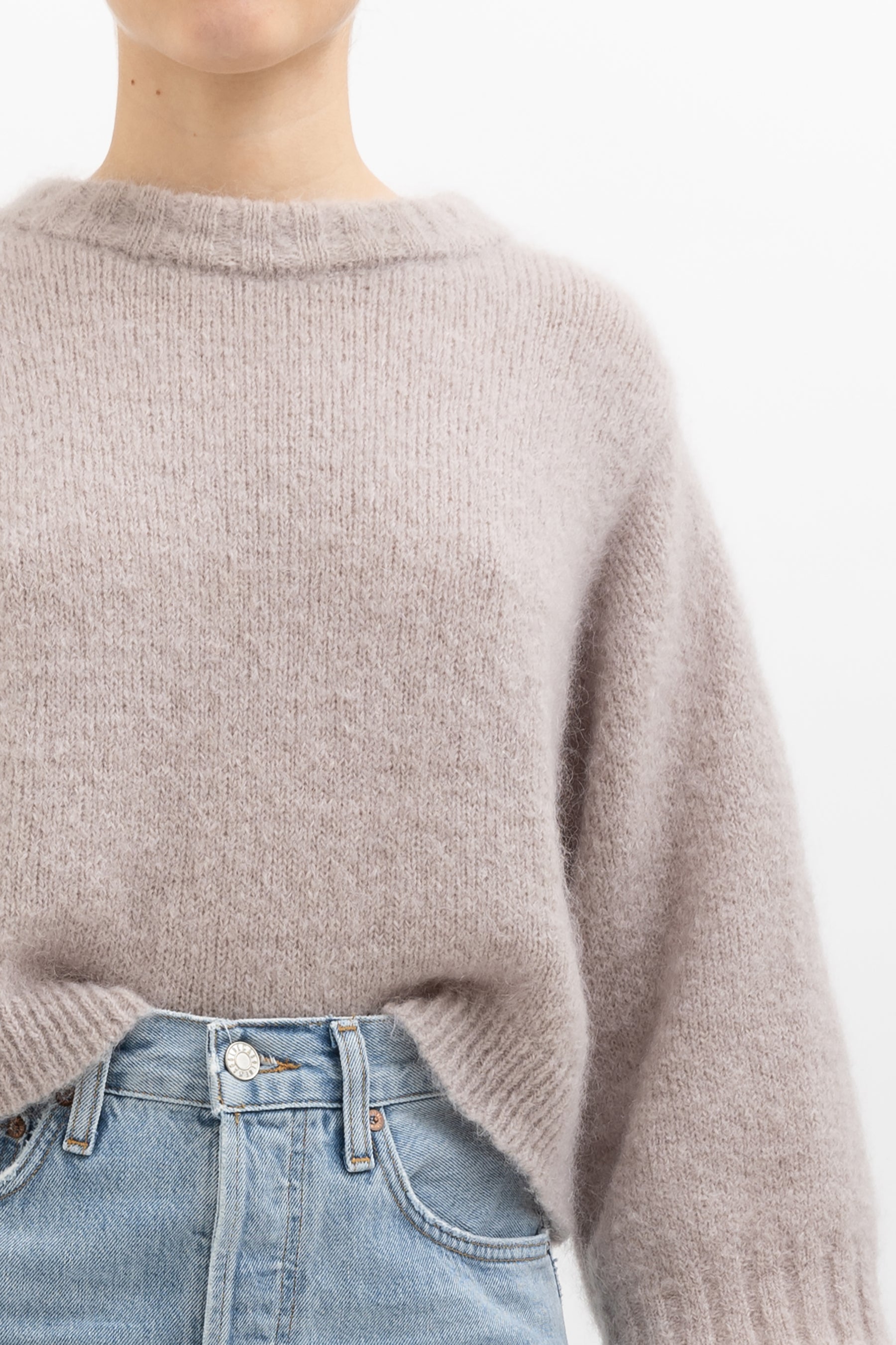 Cropped Mohair Sweater