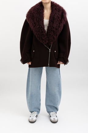 Shearling Collar Coat