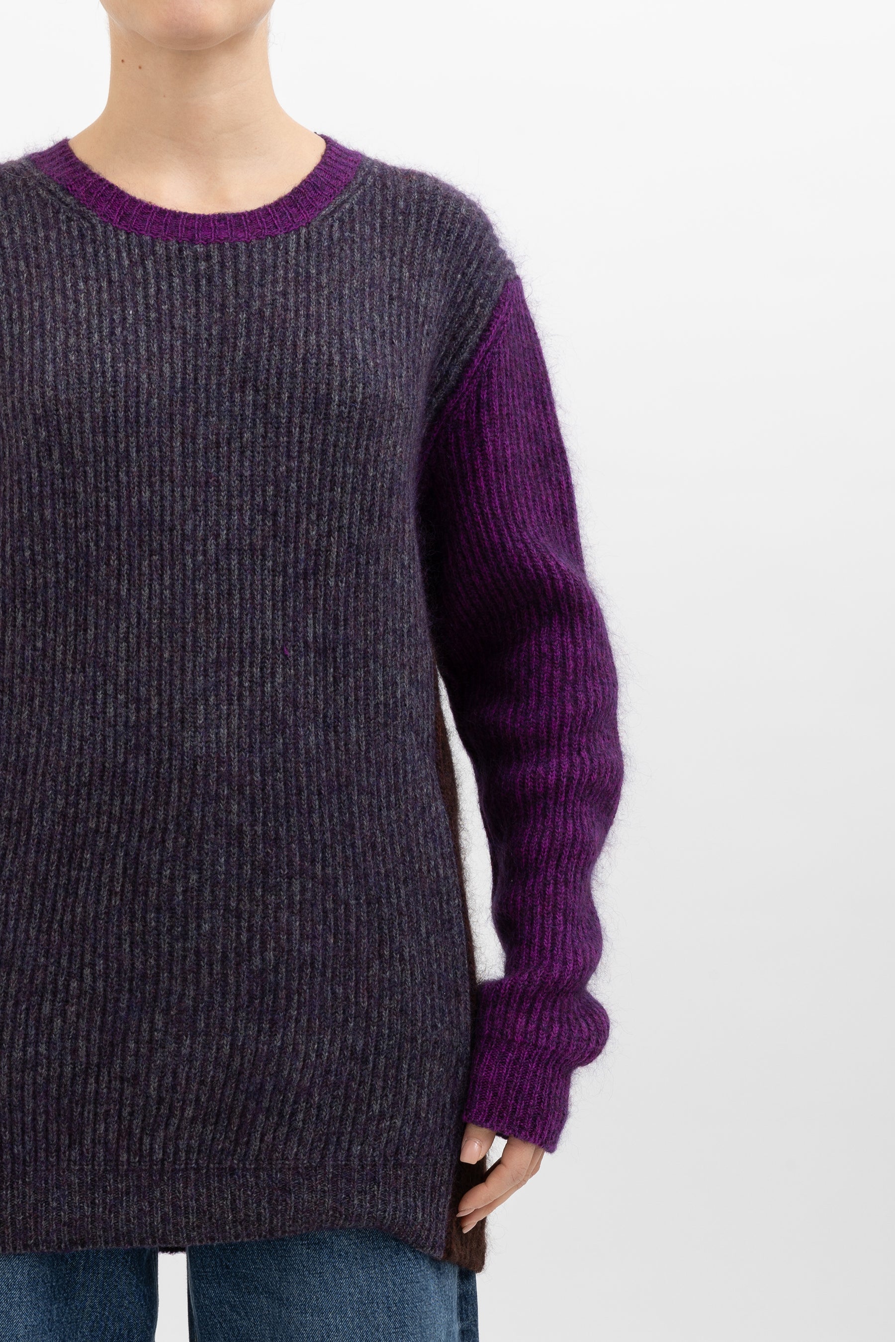 Multi-Colour Mohair Wool Sweater
