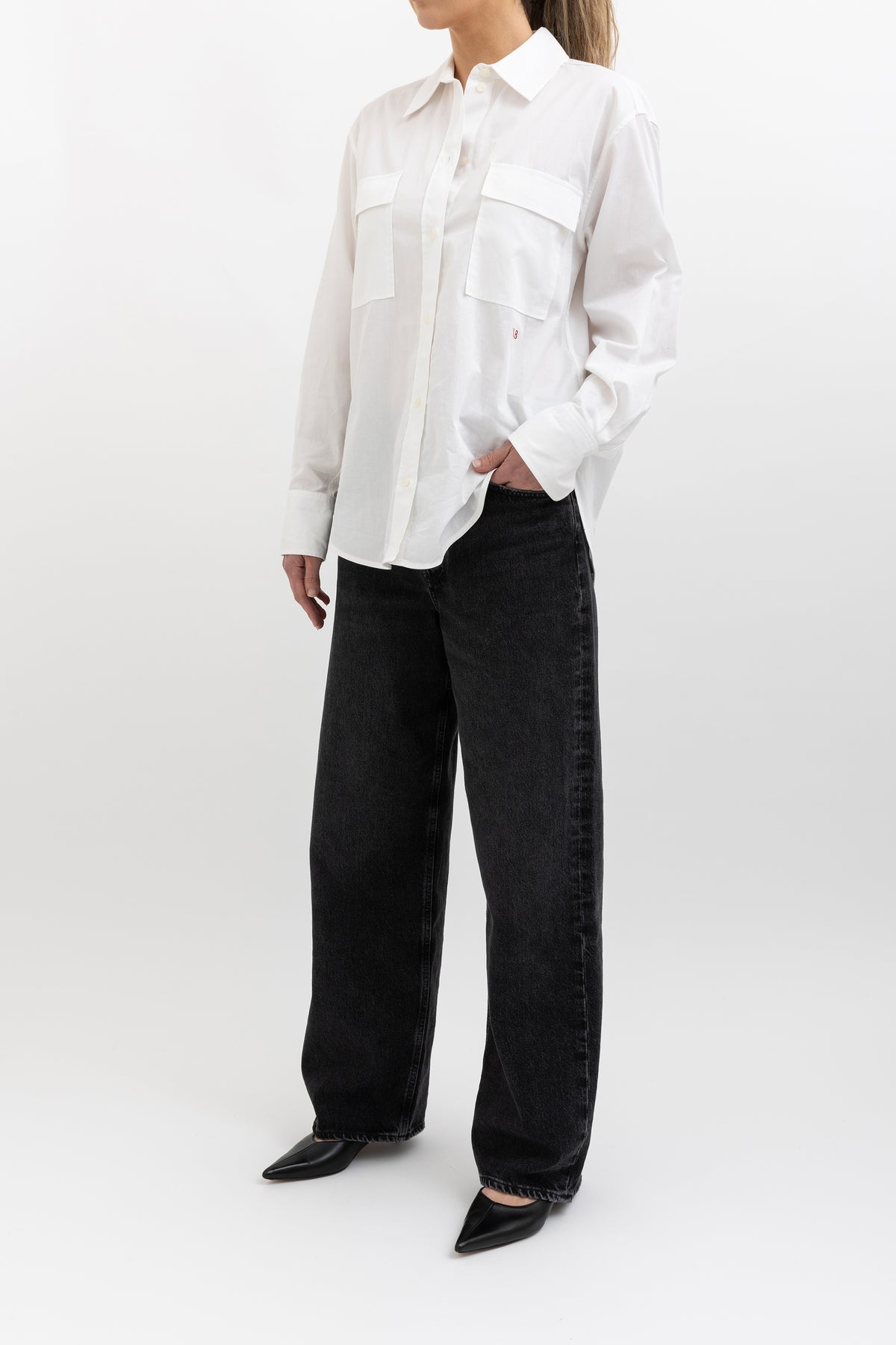 Pocket Cotton Poplin Shirt