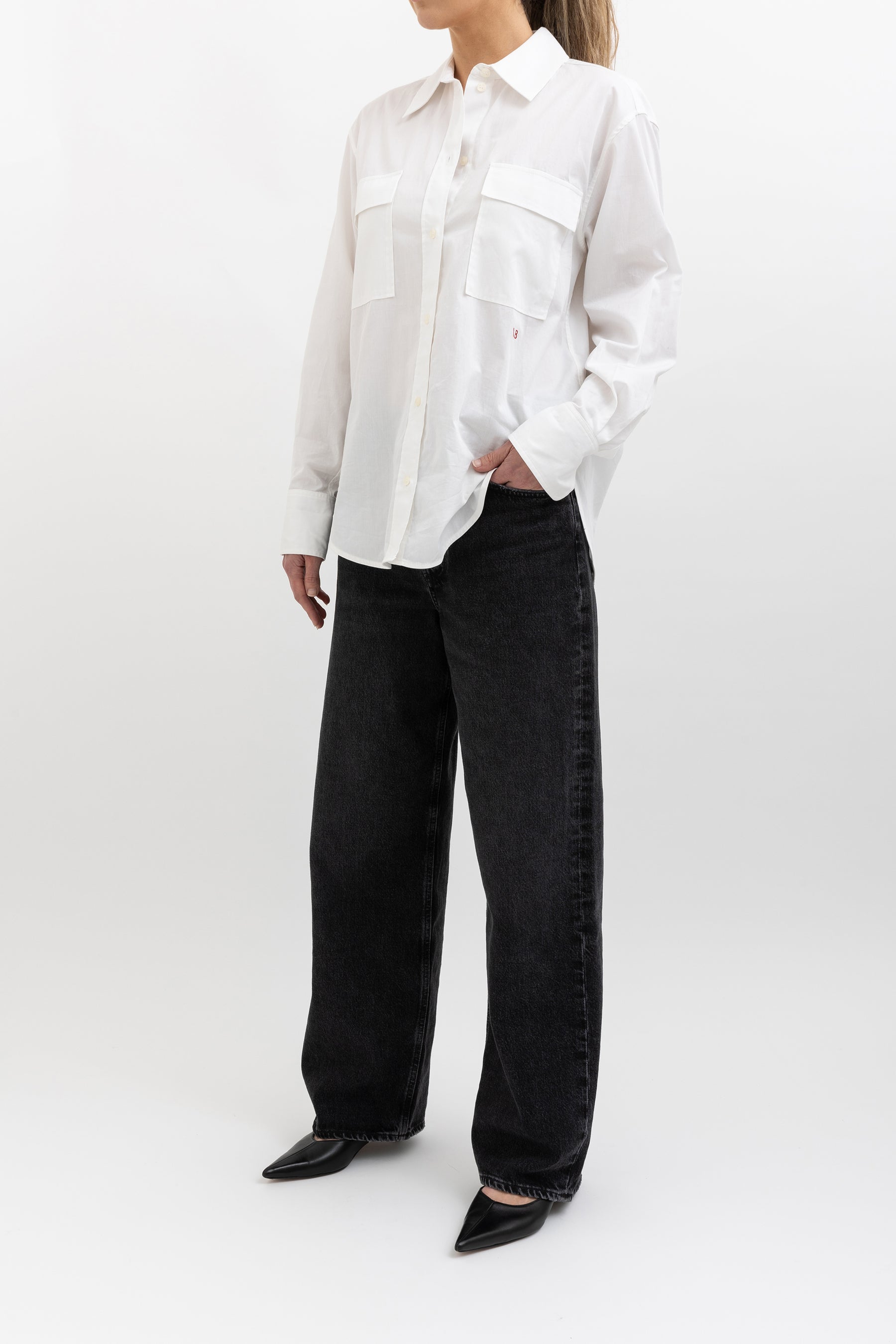 Pocket Cotton Poplin Shirt