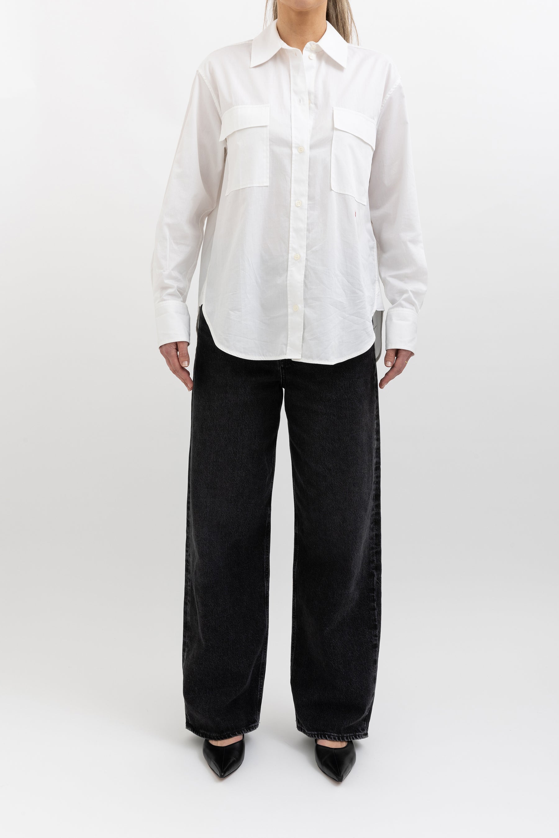 Pocket Cotton Poplin Shirt