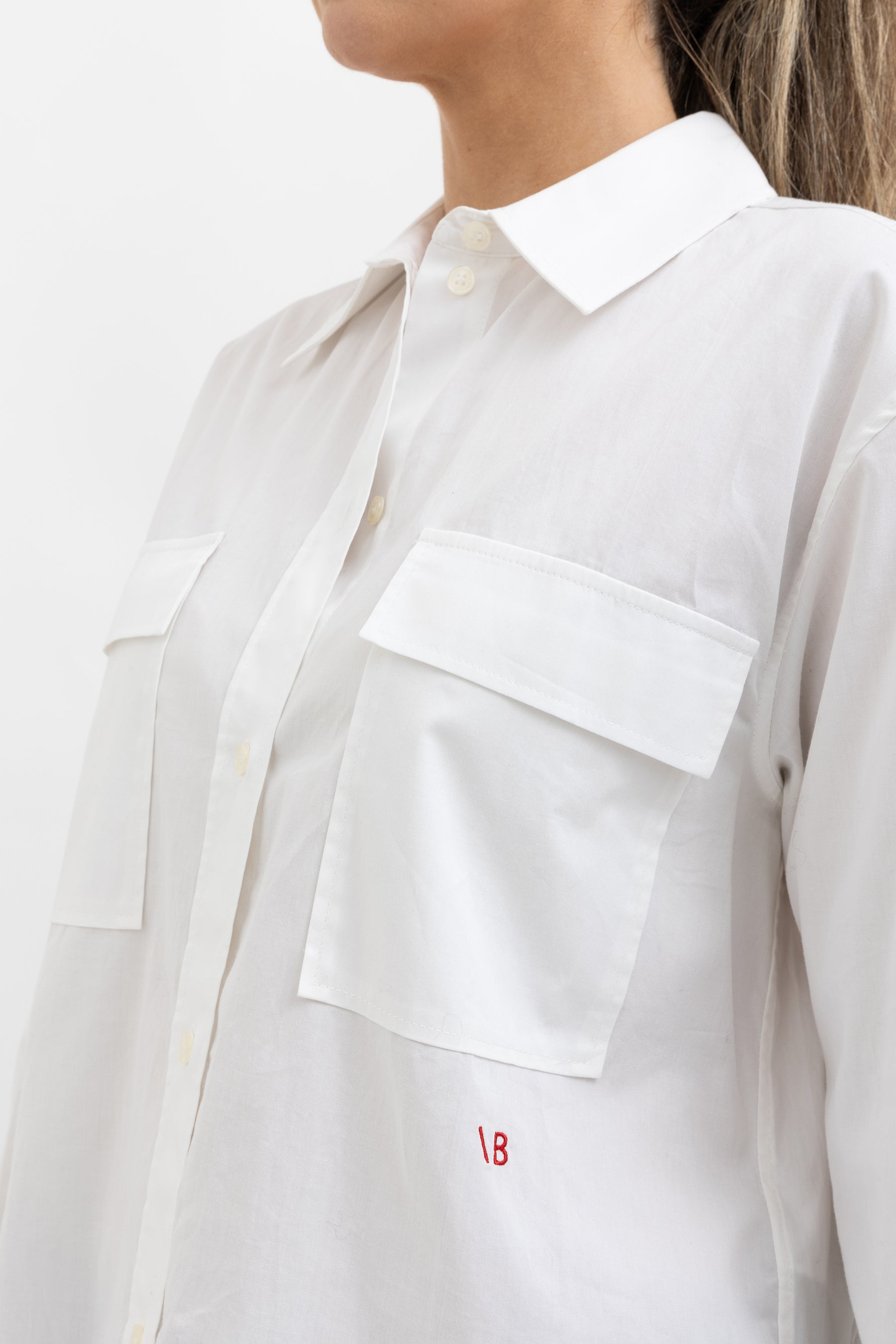 Pocket Cotton Poplin Shirt