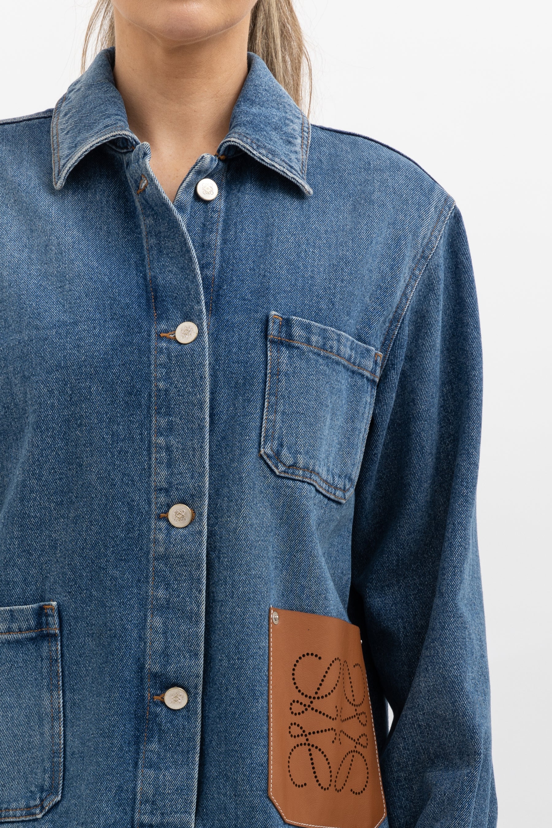 Anagram Denim Short Jacket