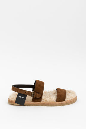 Noe Faux Fur Leather Sandal