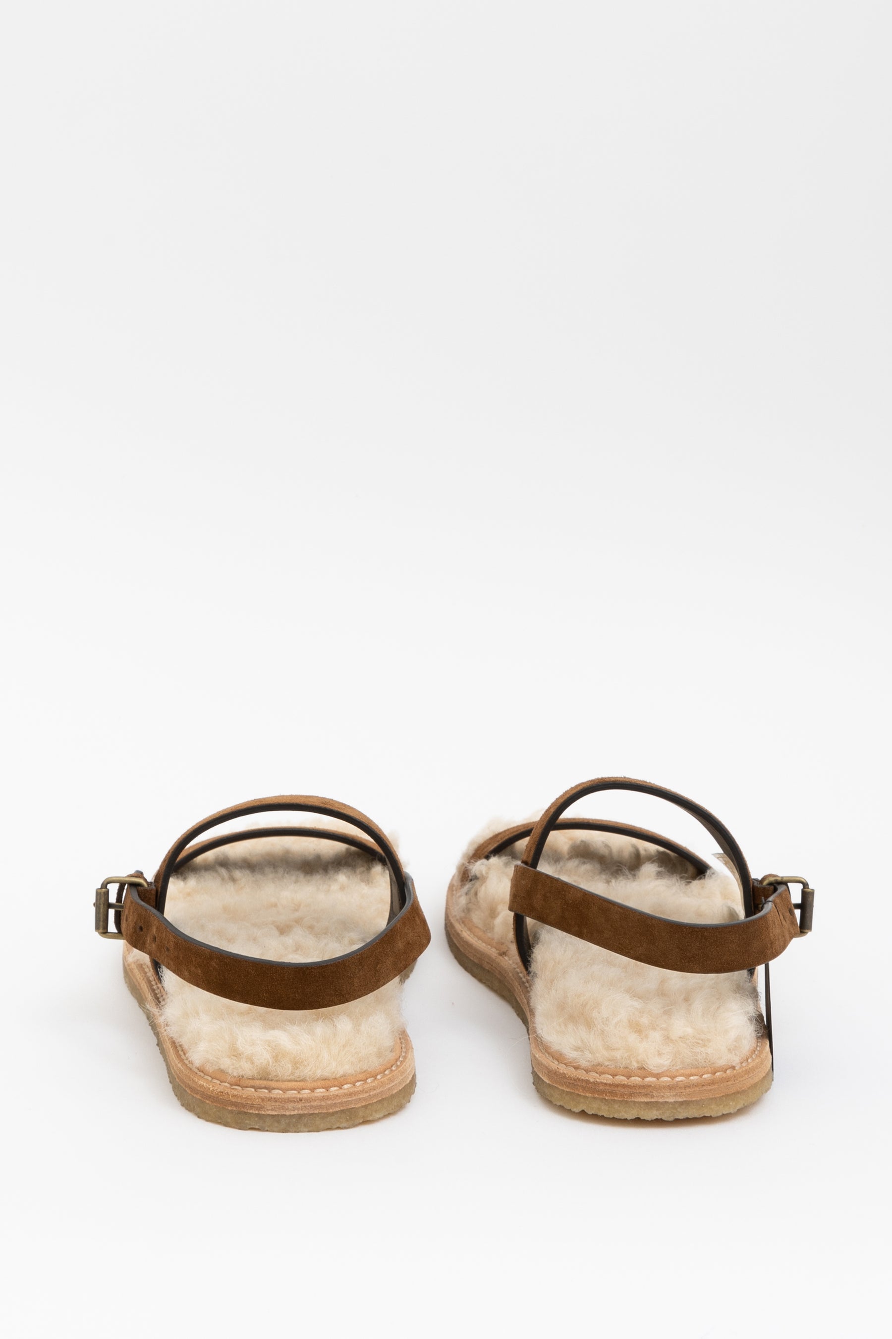 Noe Faux Fur Leather Sandal