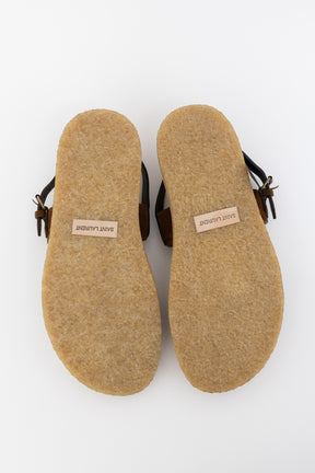 Noe Faux Fur Leather Sandal