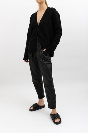 Ceana Belted Leather Pant