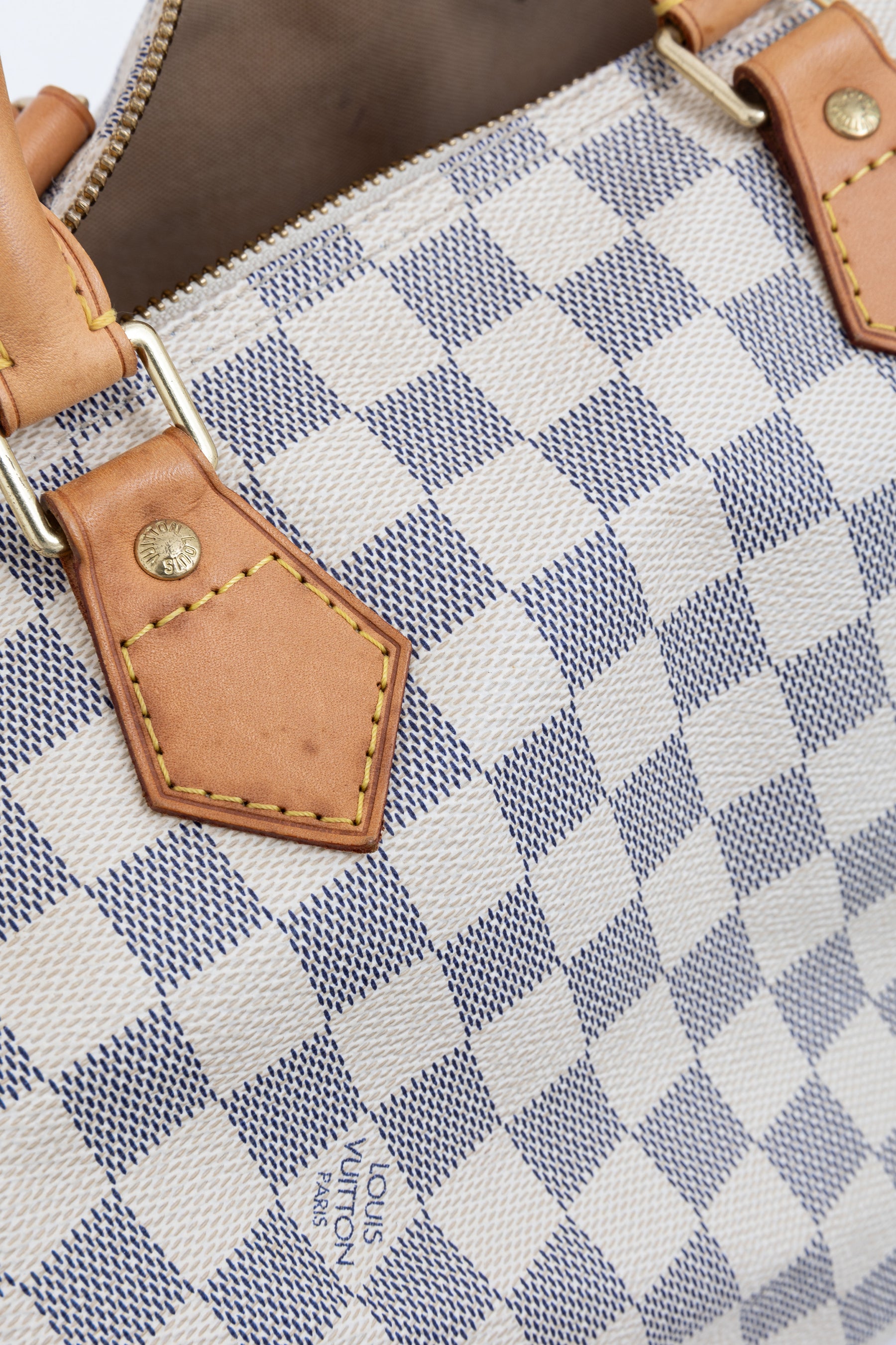 Speedy 35 Damier Azur Canvas Bag