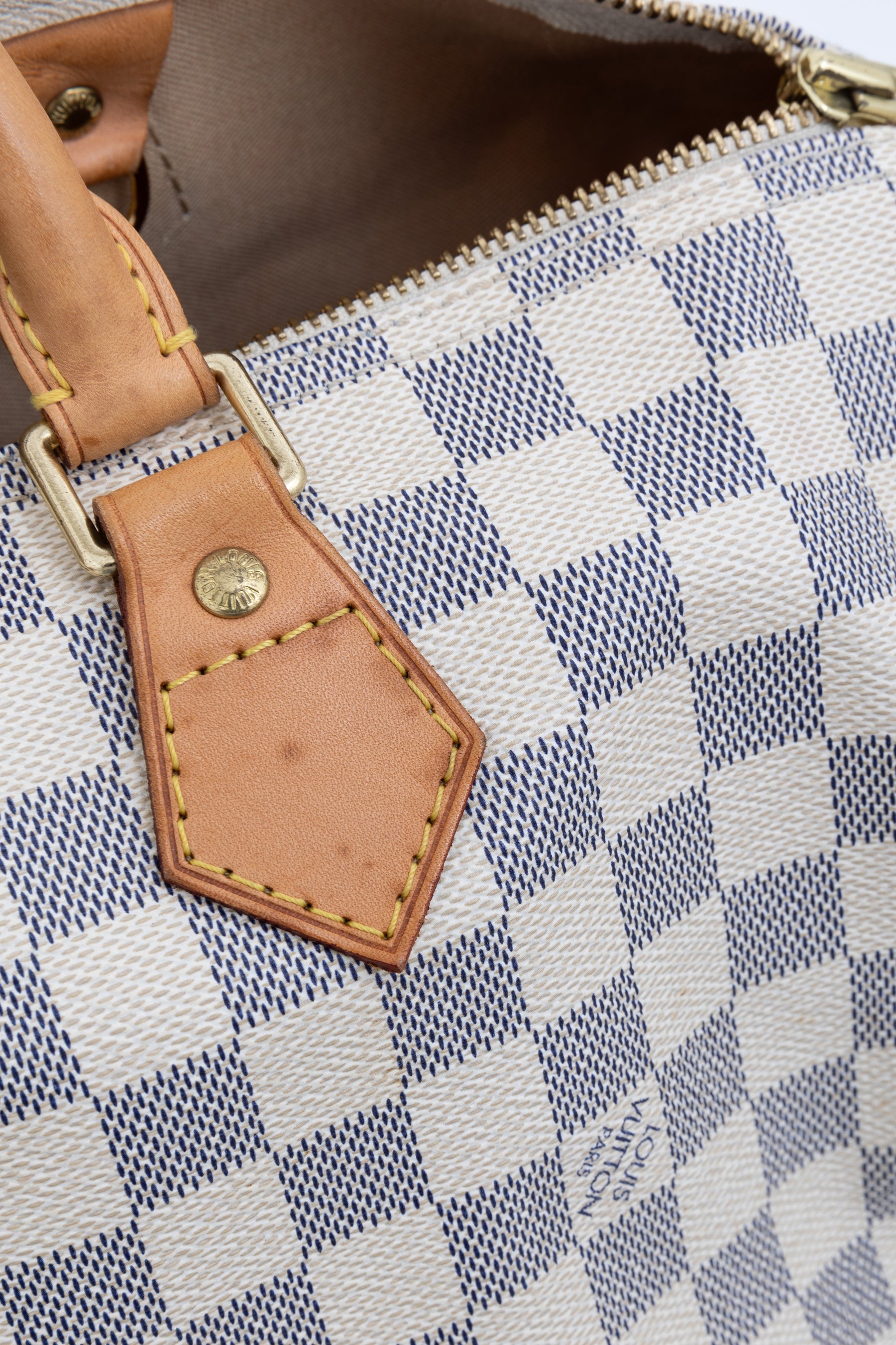 Speedy 35 Damier Azur Canvas Bag