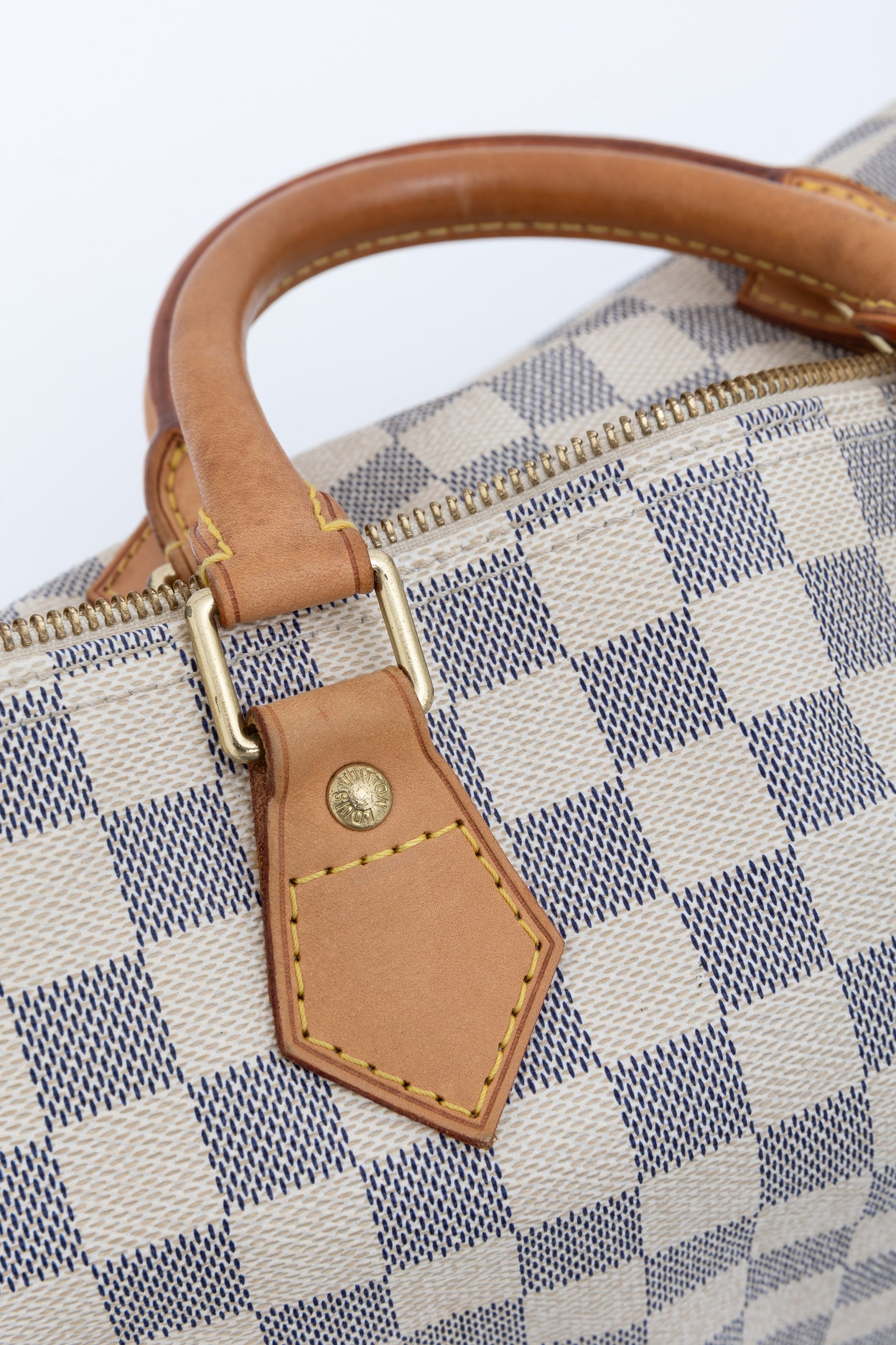 Speedy 35 Damier Azur Canvas Bag