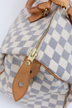 Speedy 35 Damier Azur Canvas Bag