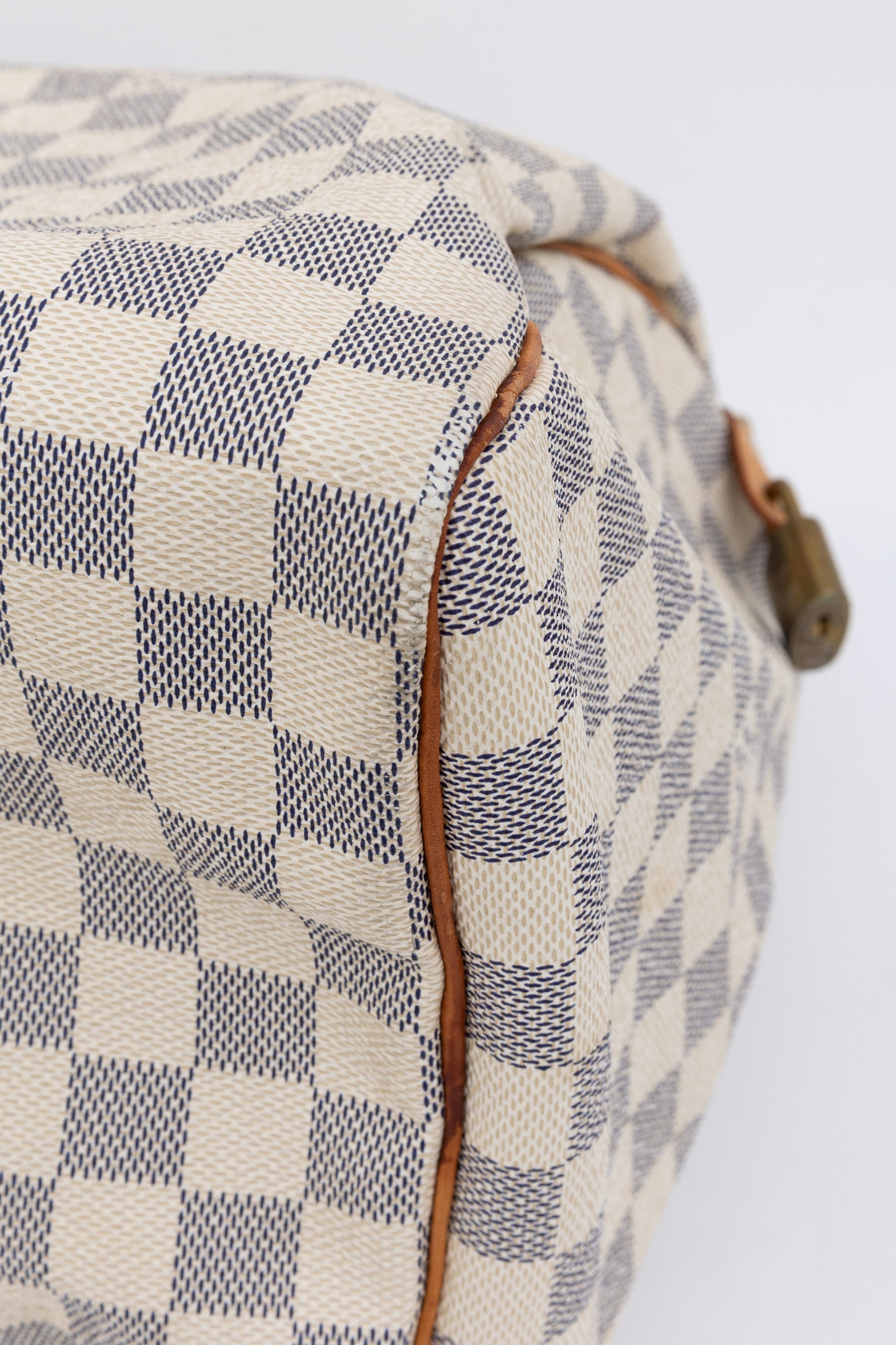 Speedy 35 Damier Azur Canvas Bag