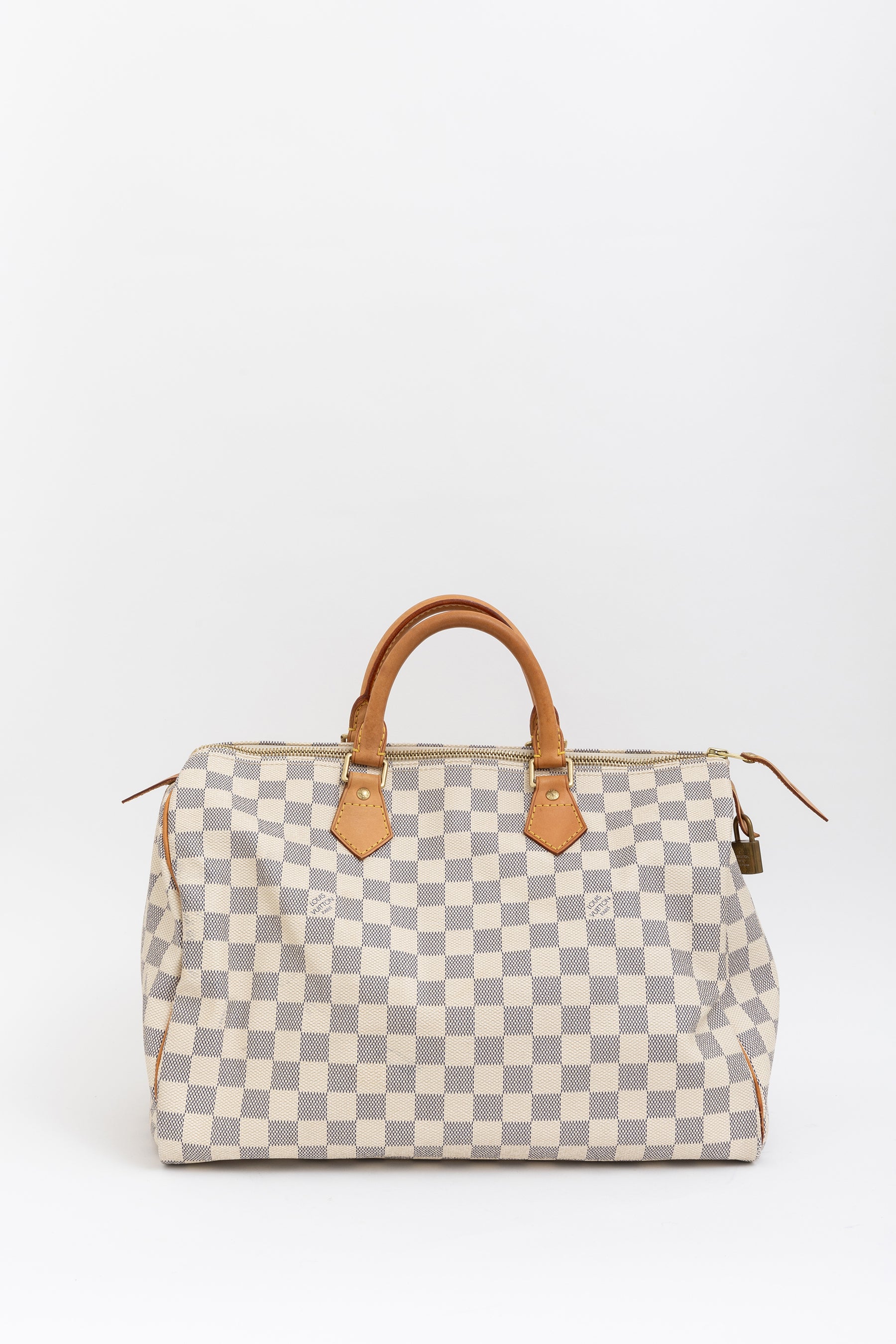 Speedy 35 Damier Azur Canvas Bag