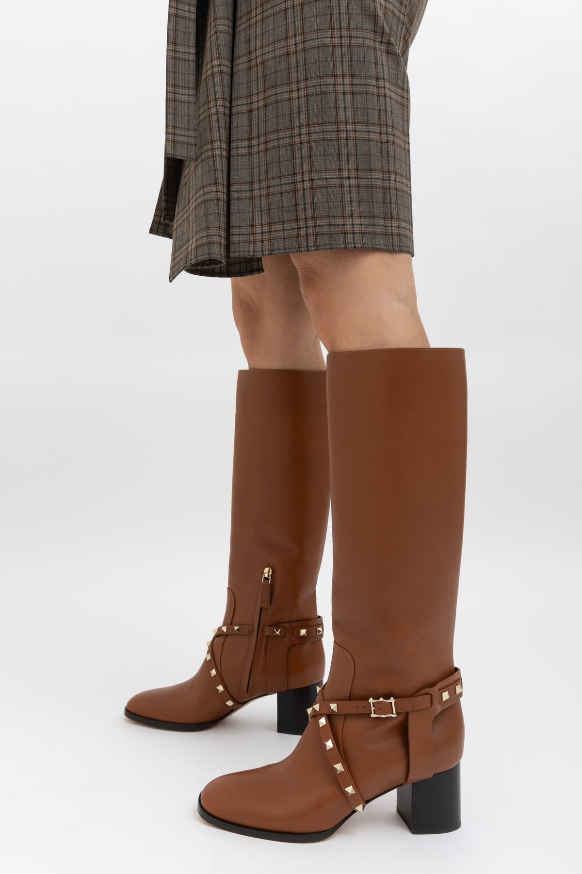 Leather Knee High Boots