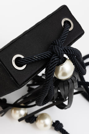 Satin Pearl Box Bag
