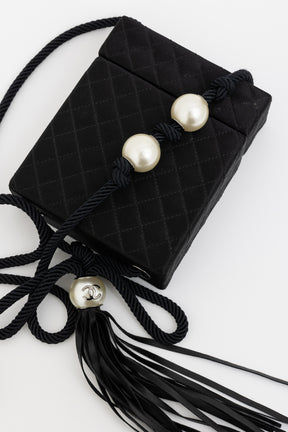 Satin Pearl Box Bag