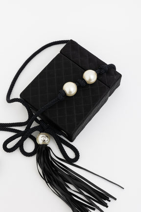 Satin Pearl Box Bag