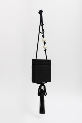 Satin Pearl Box Bag