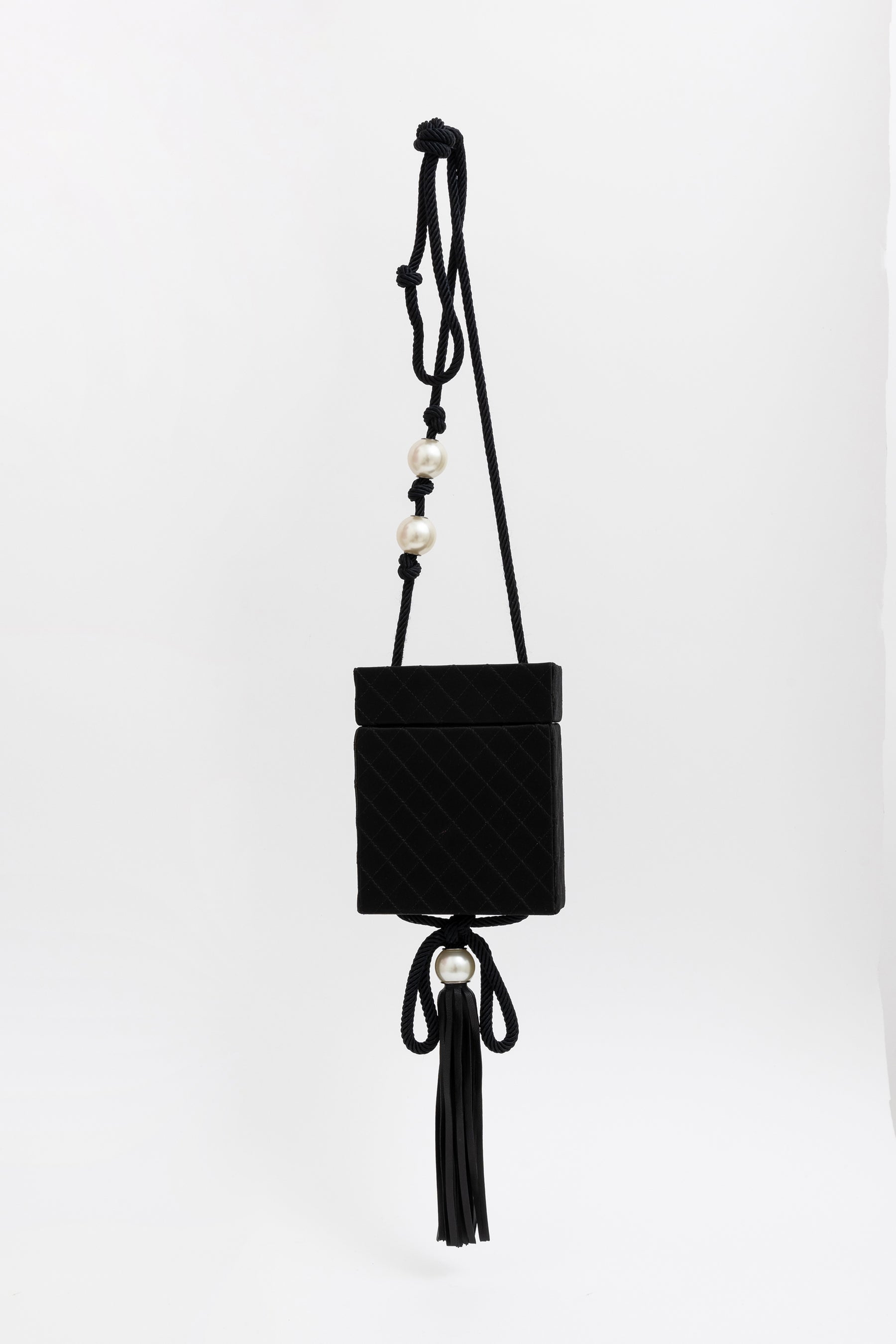 Satin Pearl Box Bag