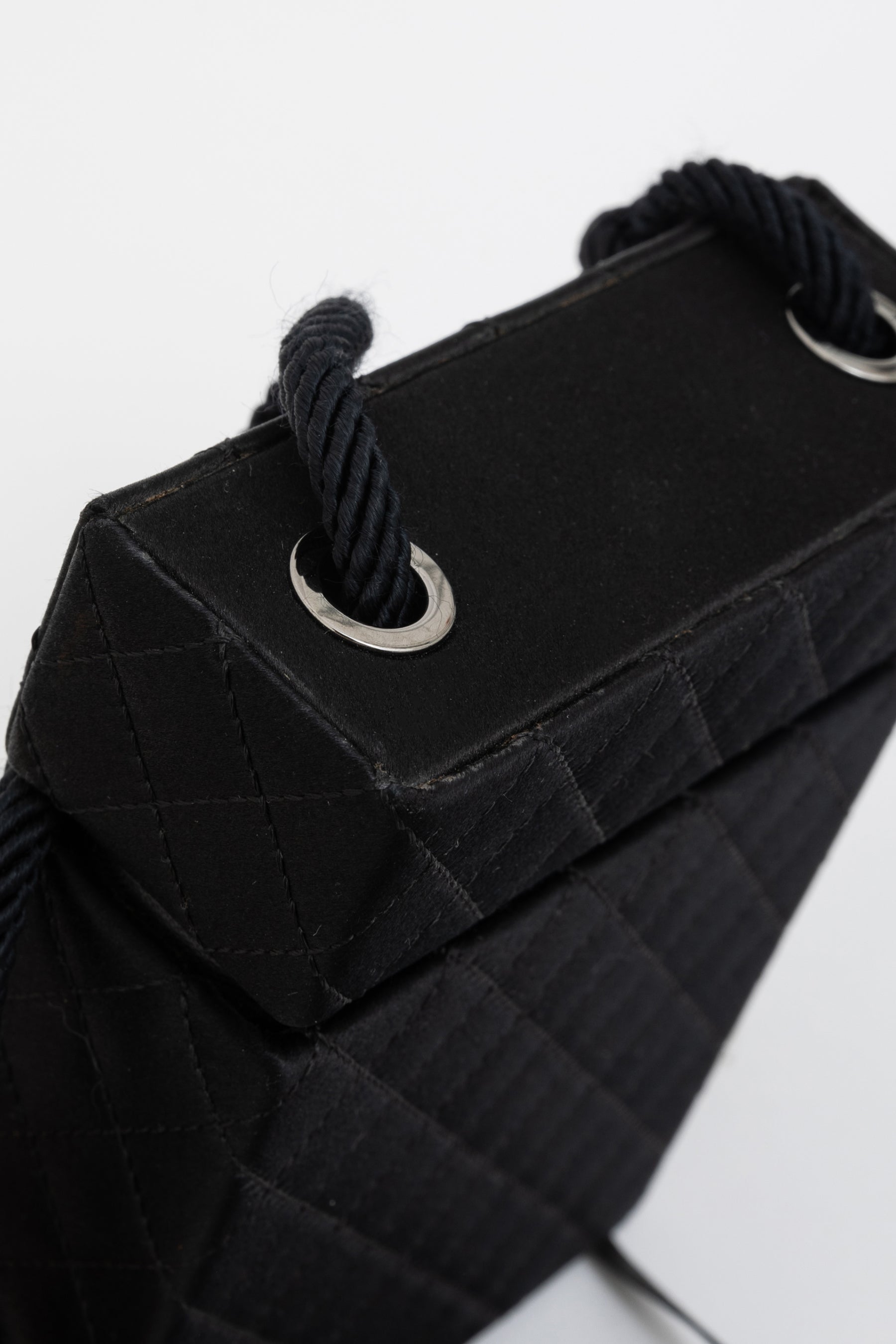 Satin Pearl Box Bag