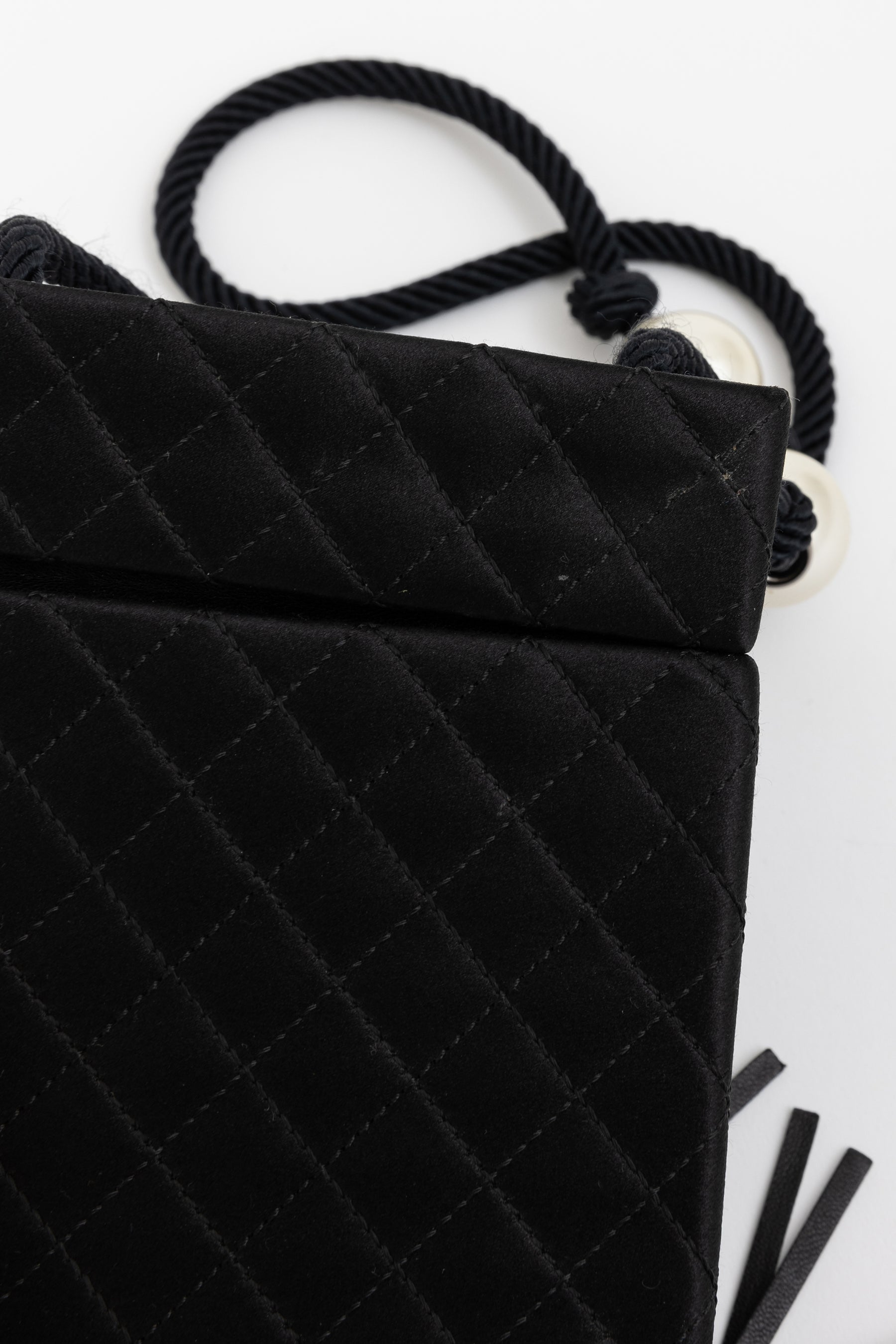 Satin Pearl Box Bag