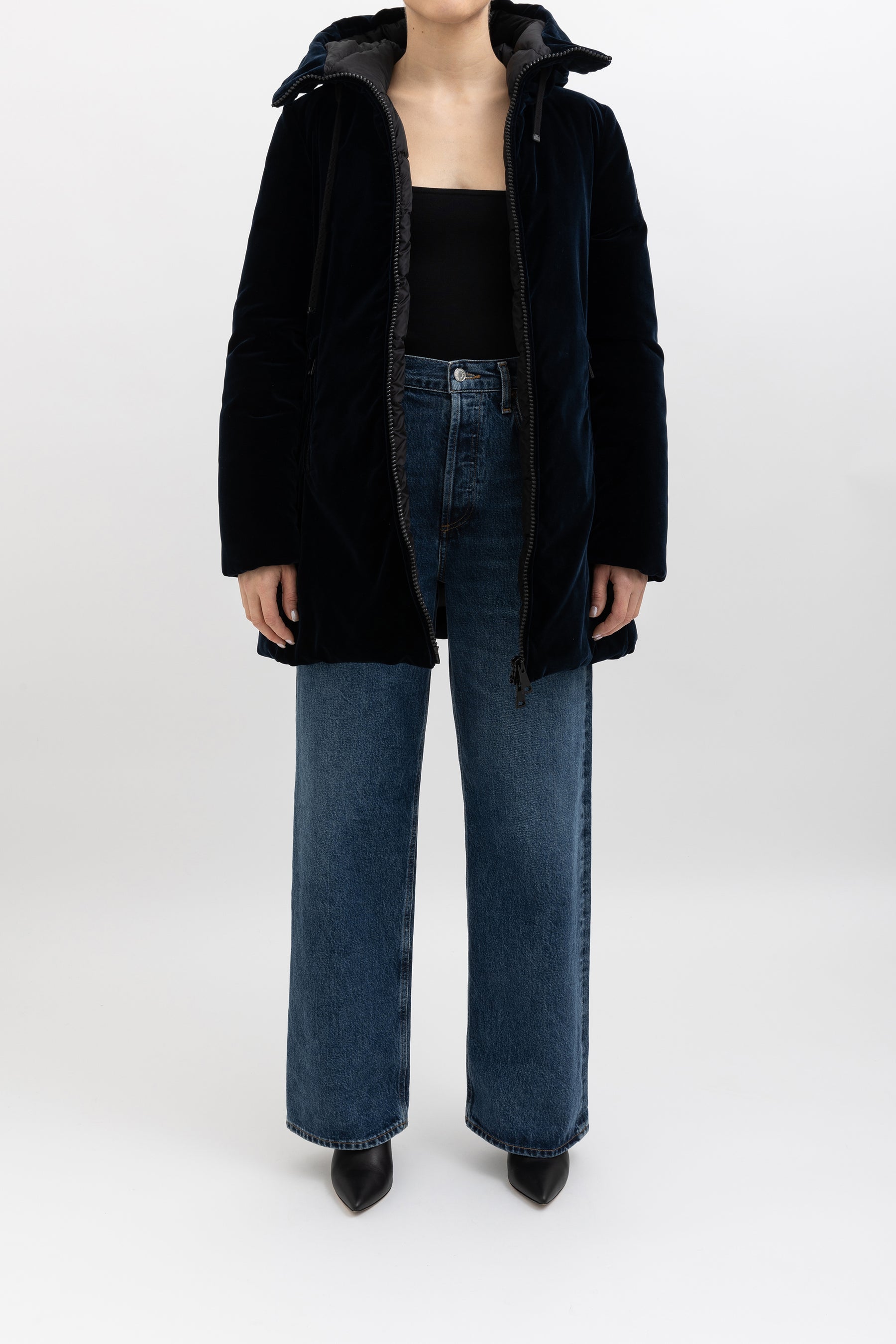 Bartramie Velvet Hooded Jacket