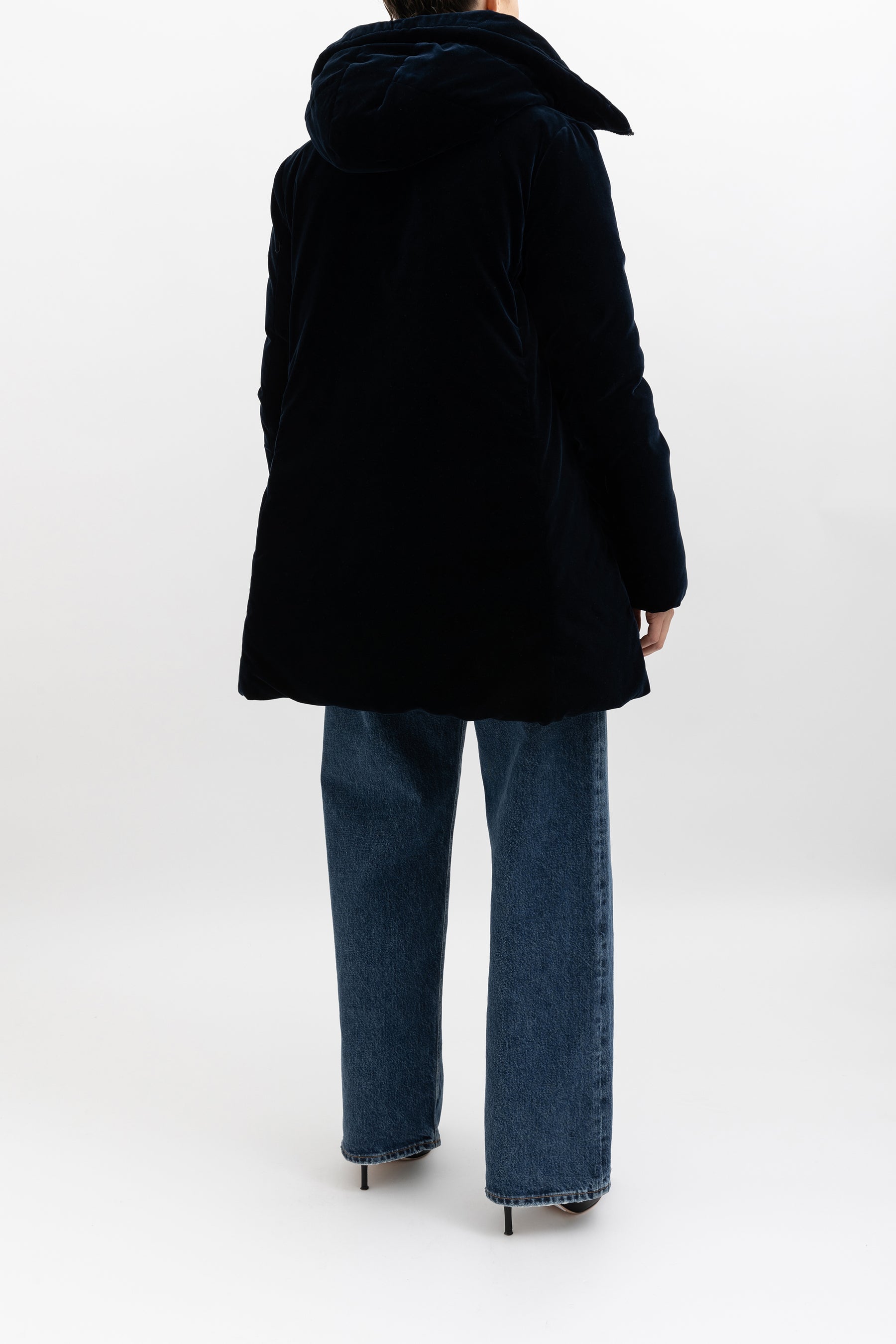Bartramie Velvet Hooded Jacket