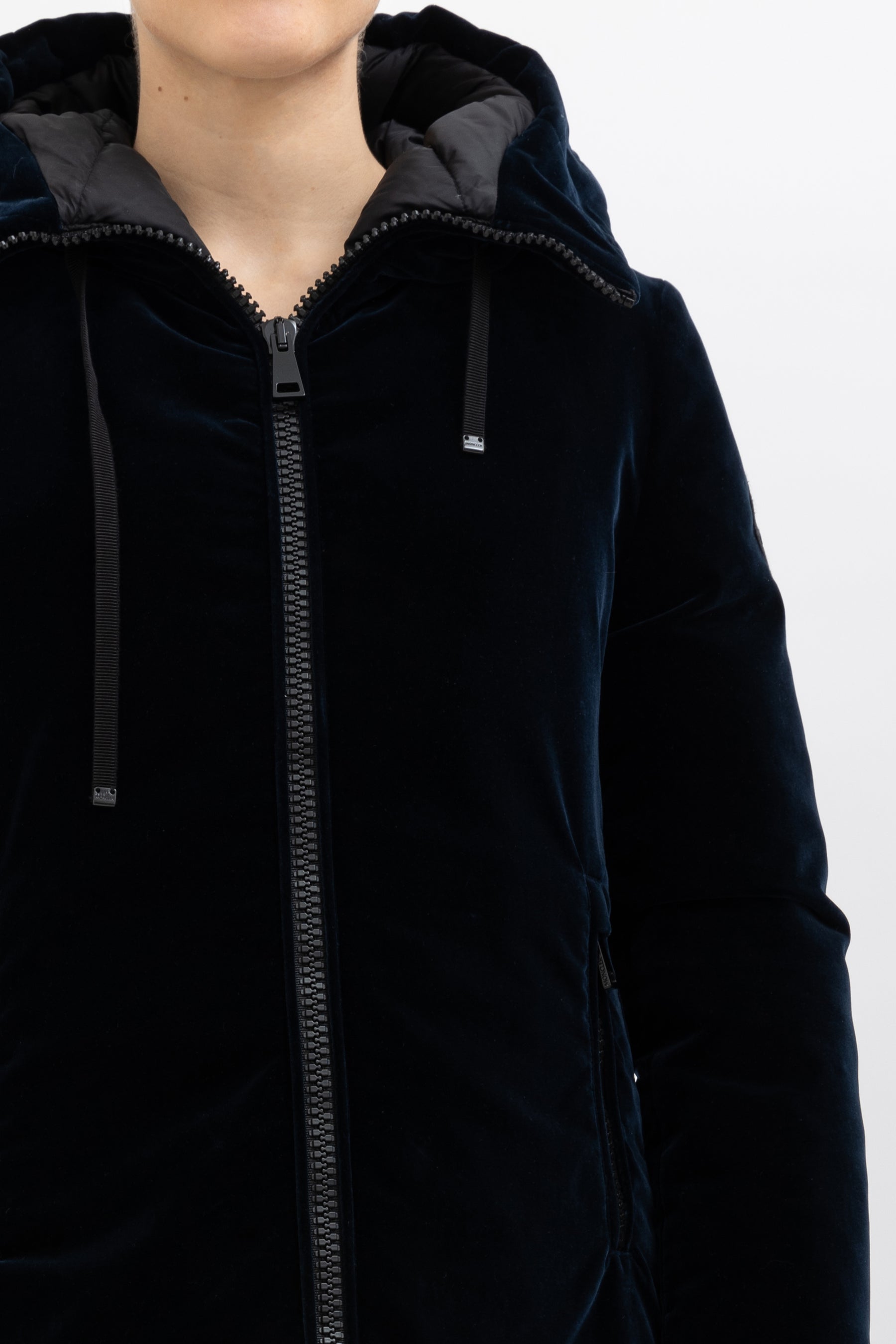 Bartramie Velvet Hooded Jacket