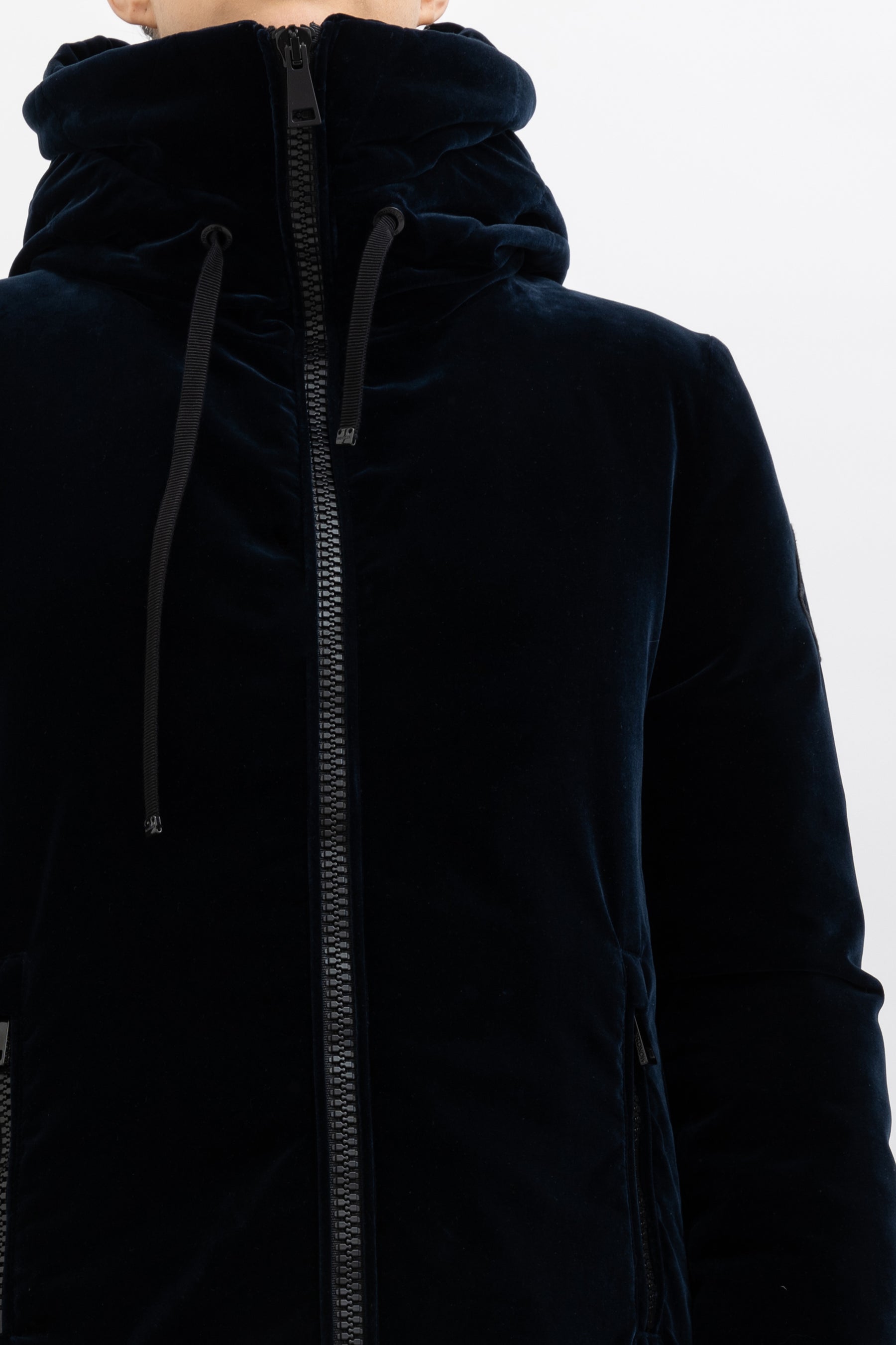 Bartramie Velvet Hooded Jacket
