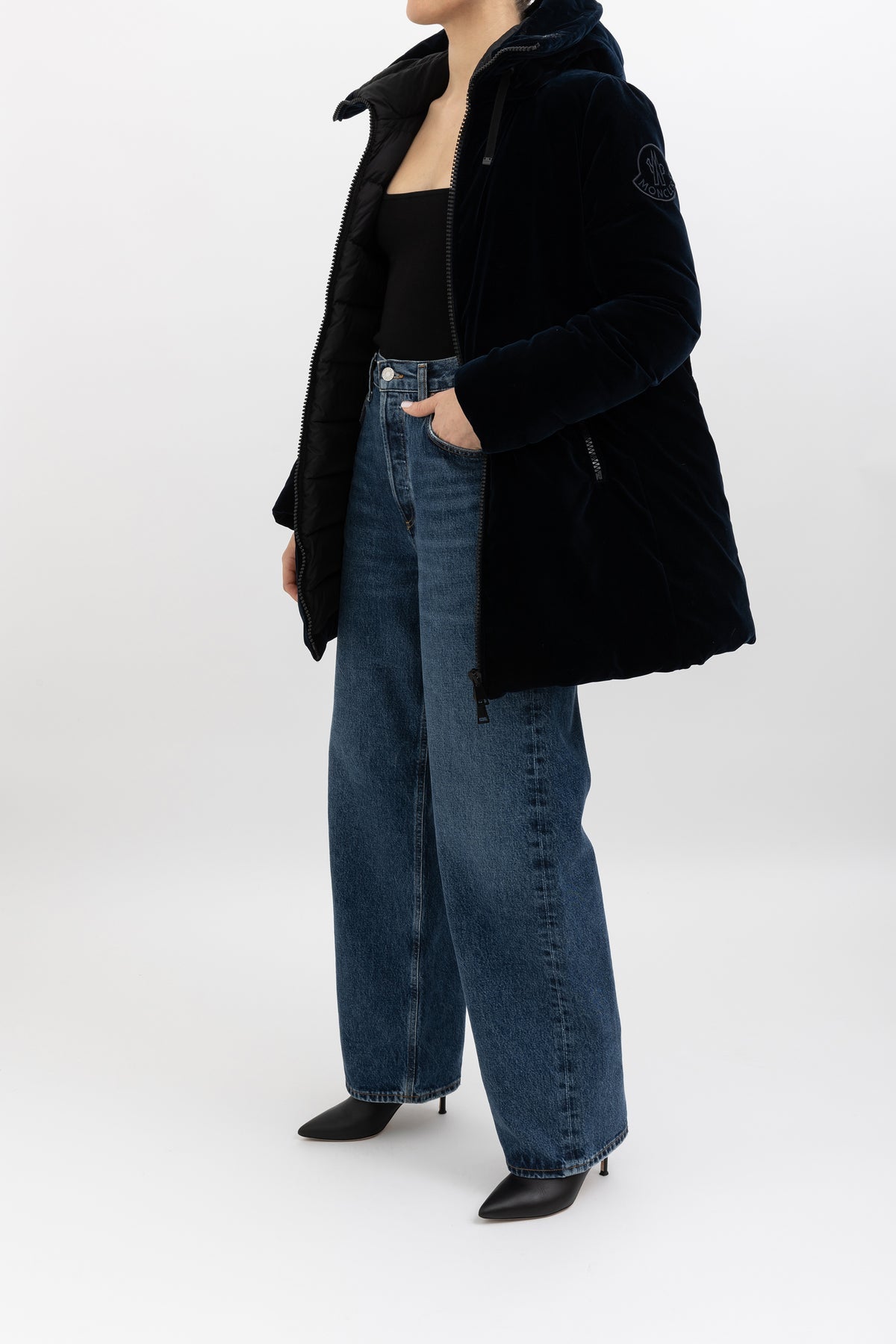 Bartramie Velvet Hooded Jacket