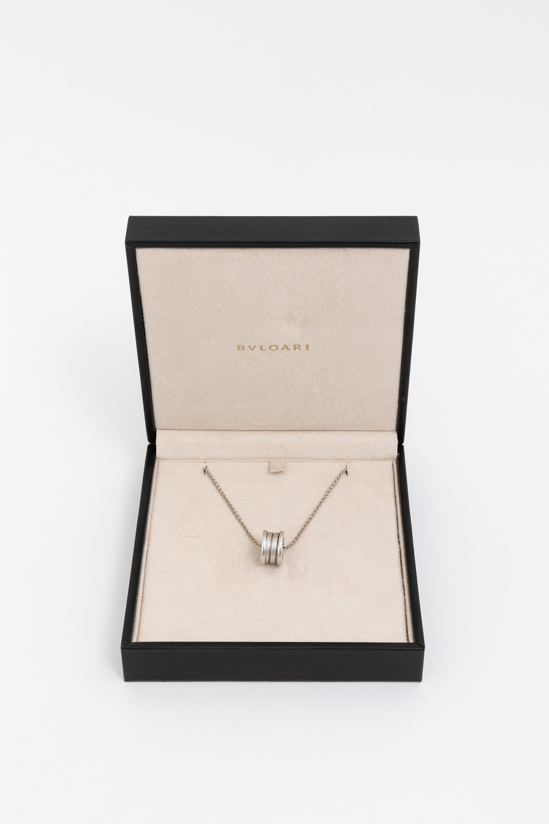 B.zero1 White Gold Pendant Necklace